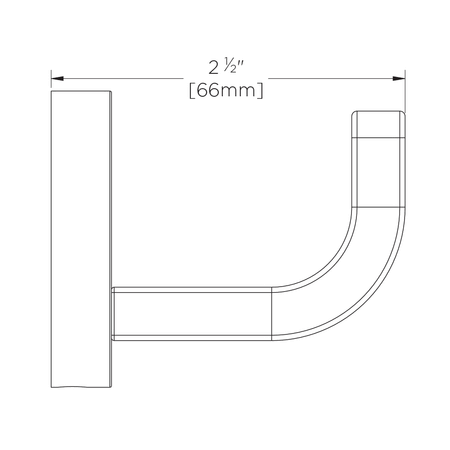 Matte Black Robe Hook P75745