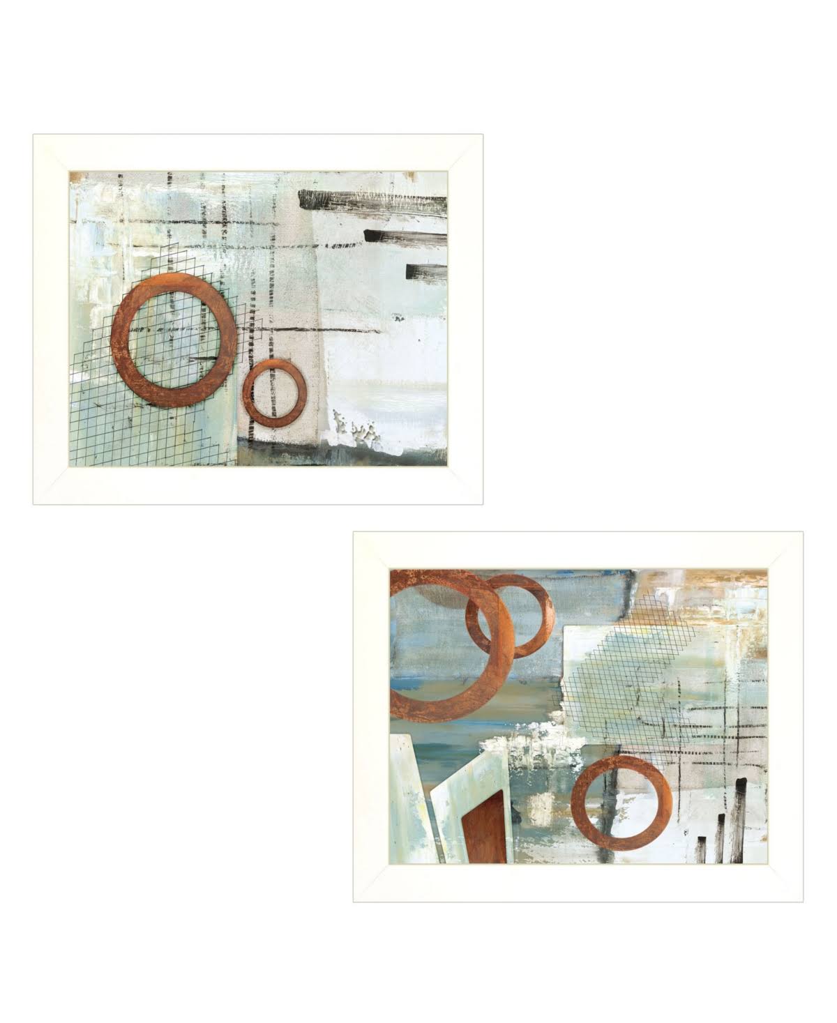White Frame 2 Piece Vignette Y667