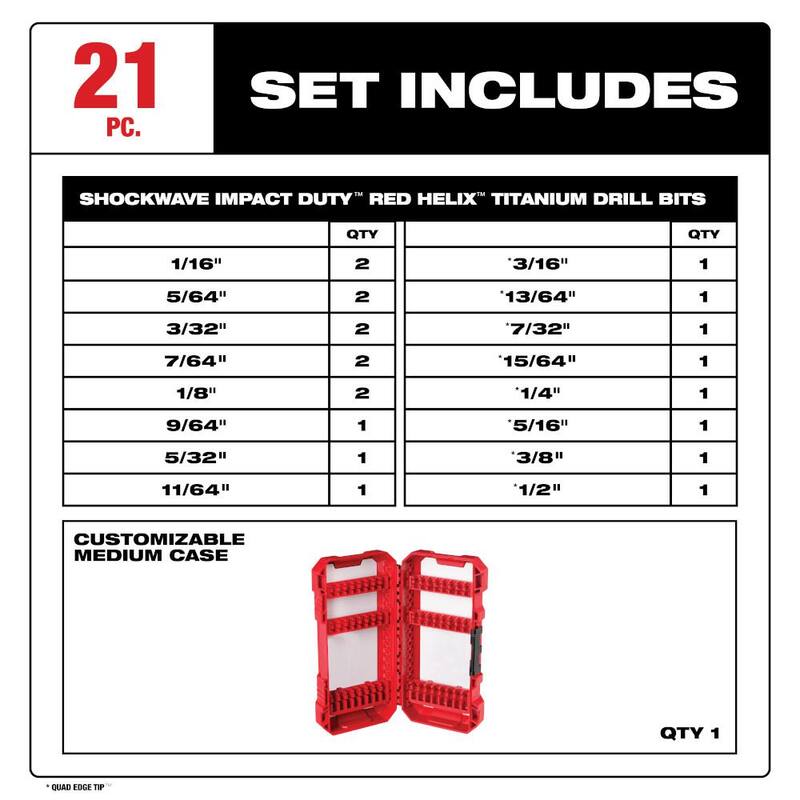 Titanium Twist Drill Bit Set 21-Piece G29859