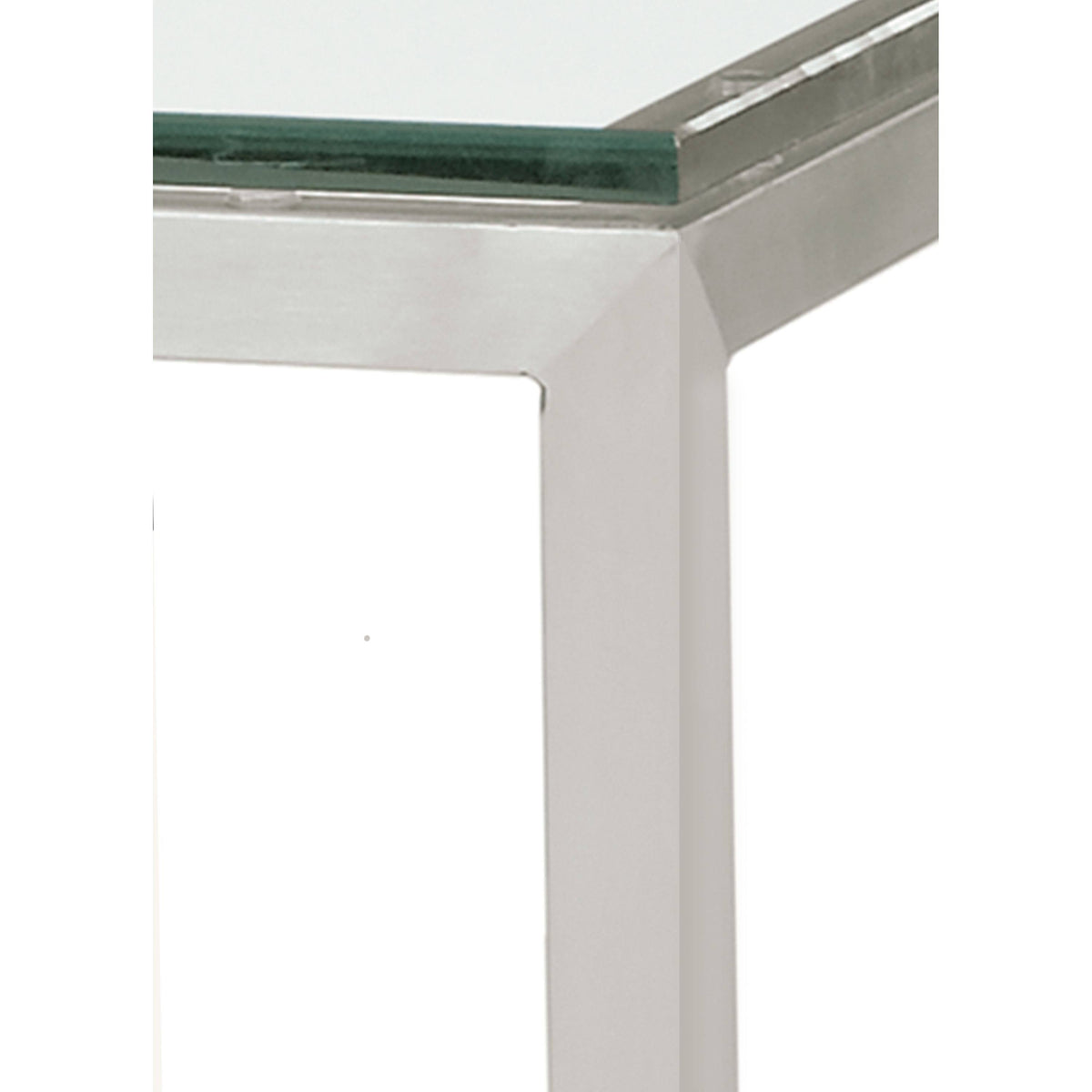 Smoke Tempered Glass Console Table with Graphite Base S8871