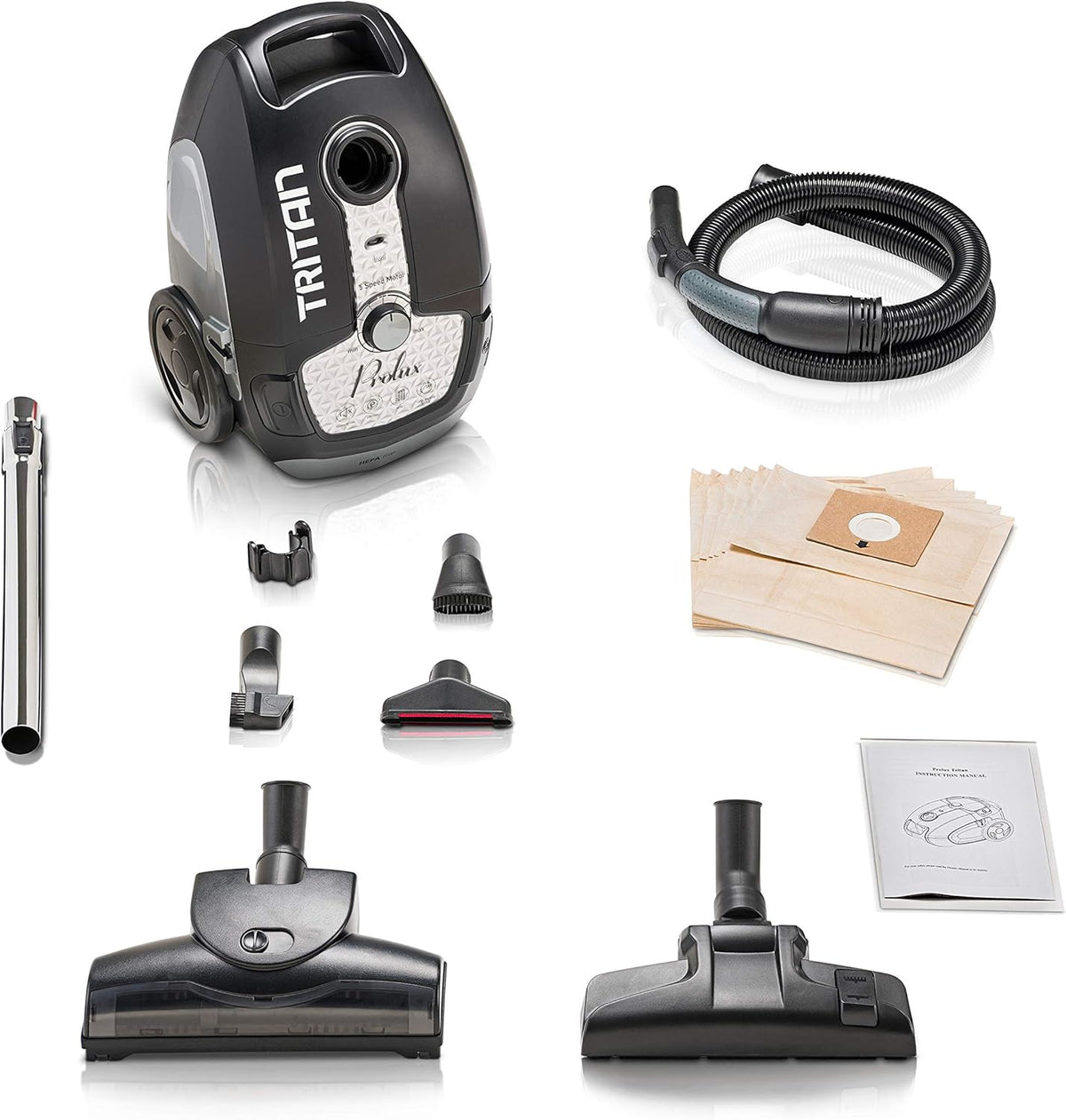 Tritan Canister Vacuum Cleaner with Sealed HEPA Filter and 12 Amp Motor H207