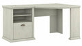 Linen White Oak Corner Desk with Storage O441527