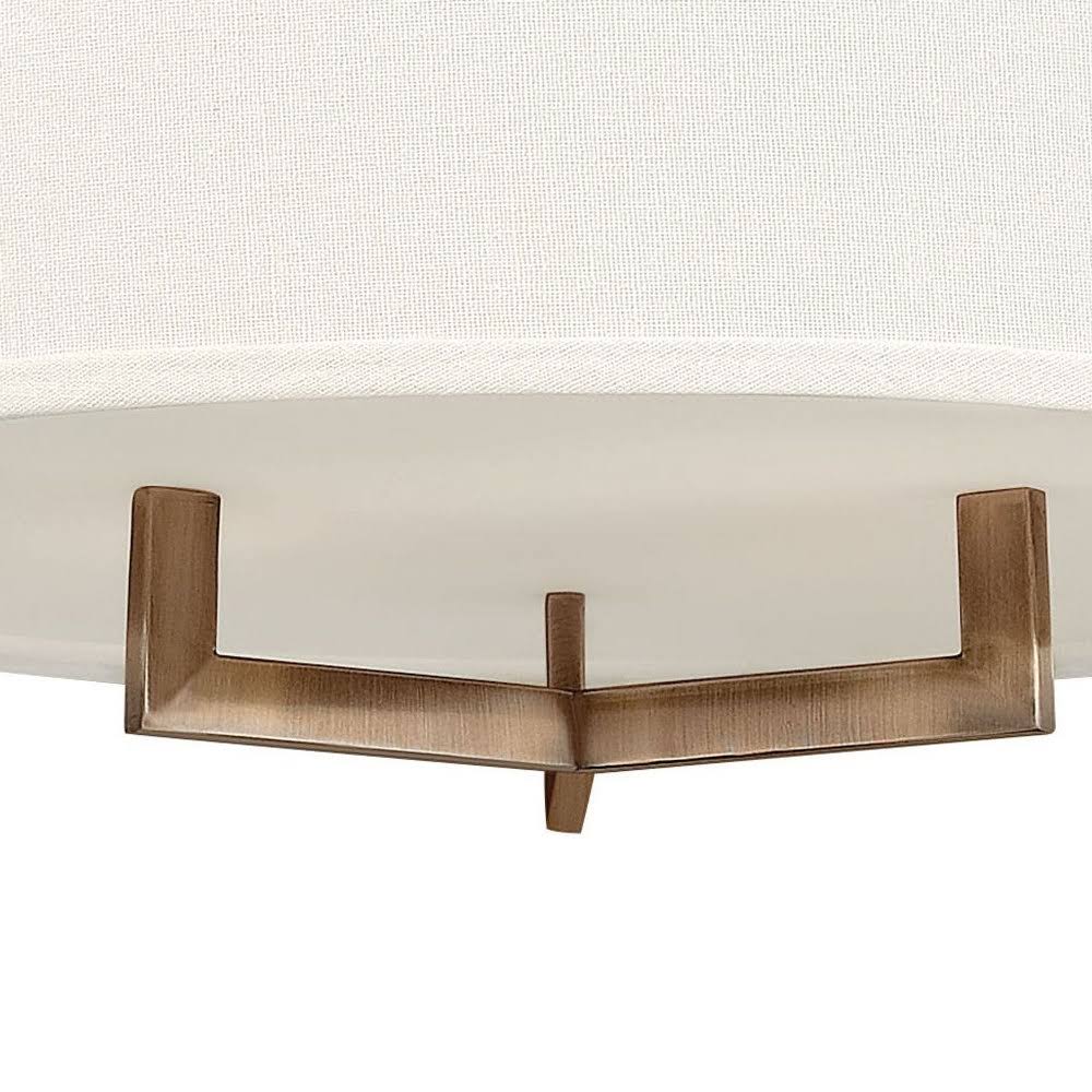 Brushed Bronze Semi Flush Mount Light I861