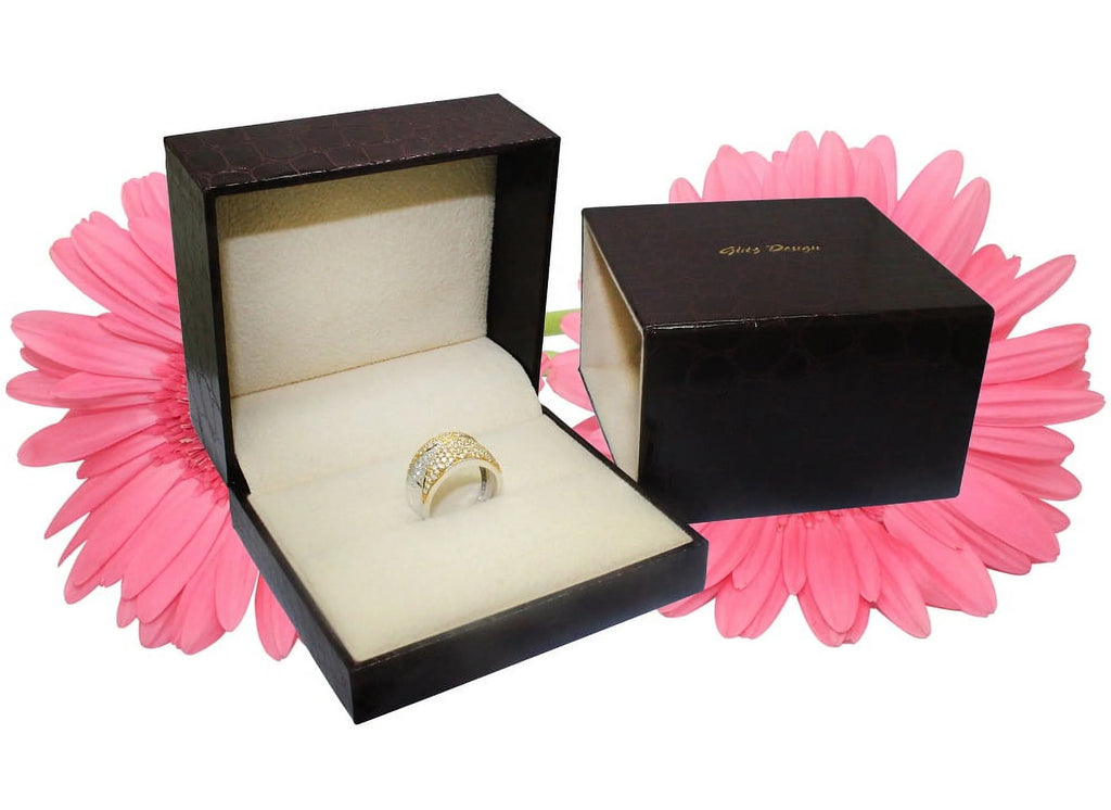 18K White Gold Princess Solitaire Diamond Ring 0.50 Carat I505