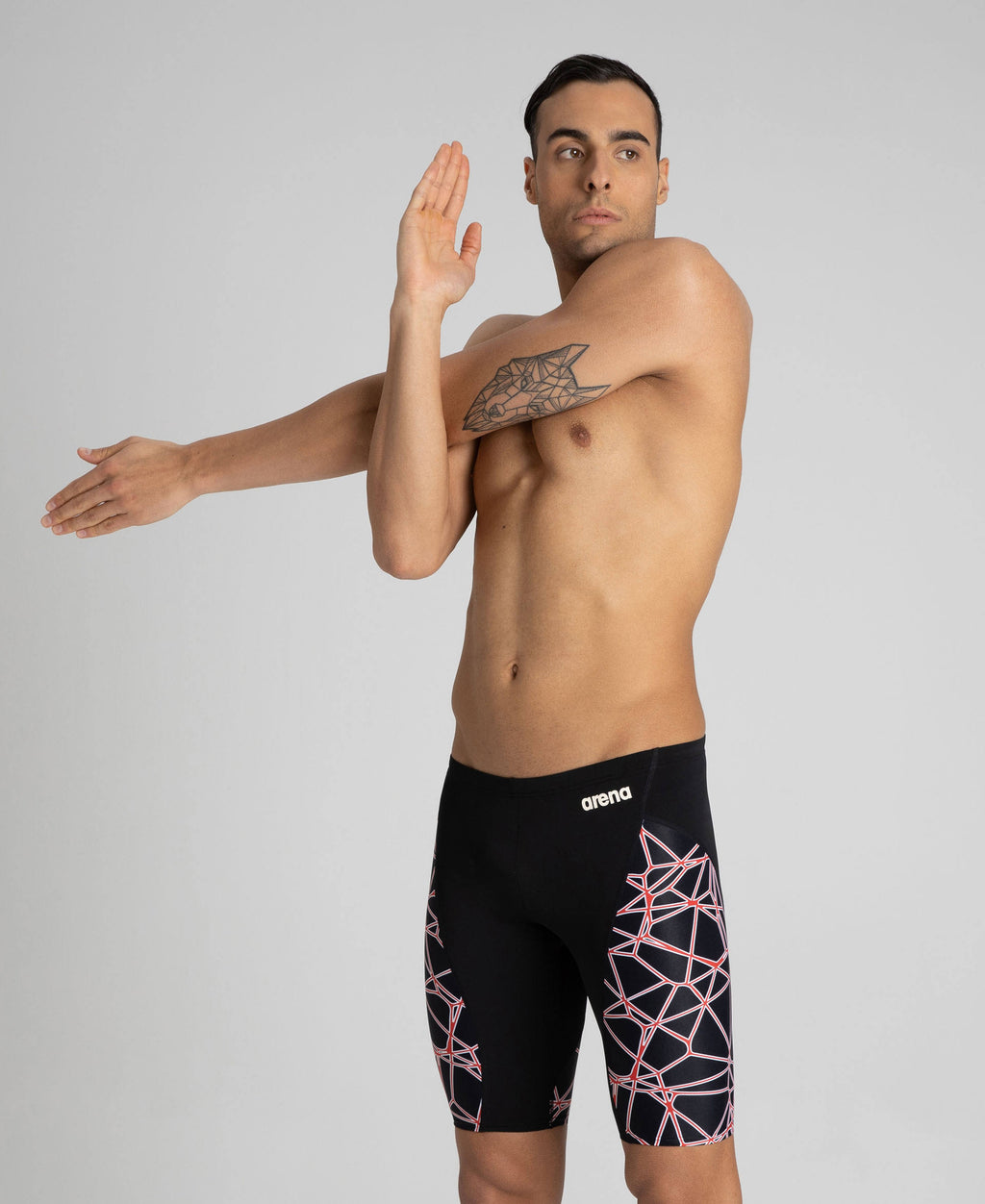 Navy/Neon Blue Jammer Swimsuit C80527