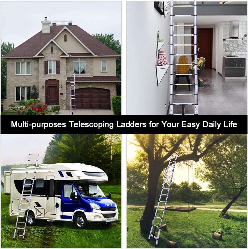 9.5FT Aluminum Telescoping Ladder E17126