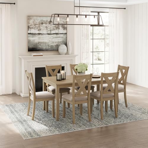 7 Piece Dining Set with Table and 6 Chairs V837858