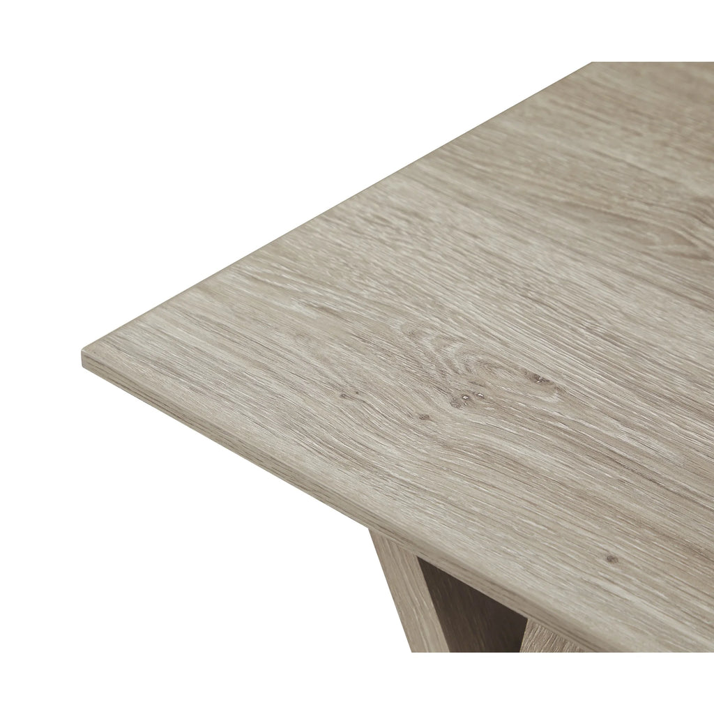 60"W Writing Desk, Light Oak Y9982