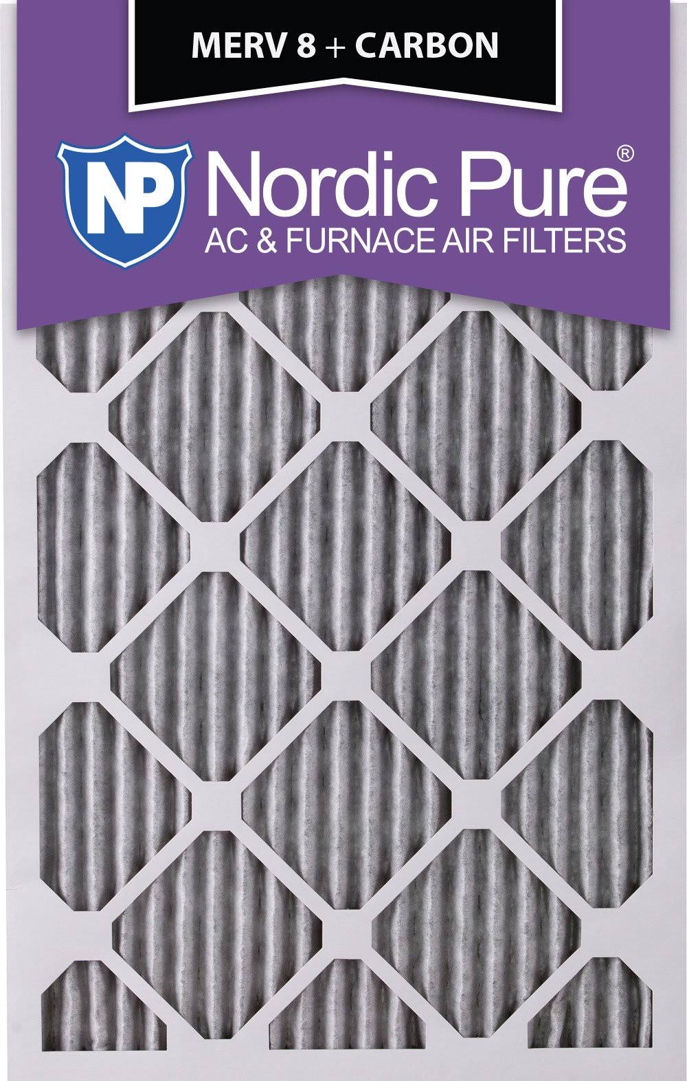 18x20x1 MERV 8 Pleated Carbon Air Filters 6 Pack L297308