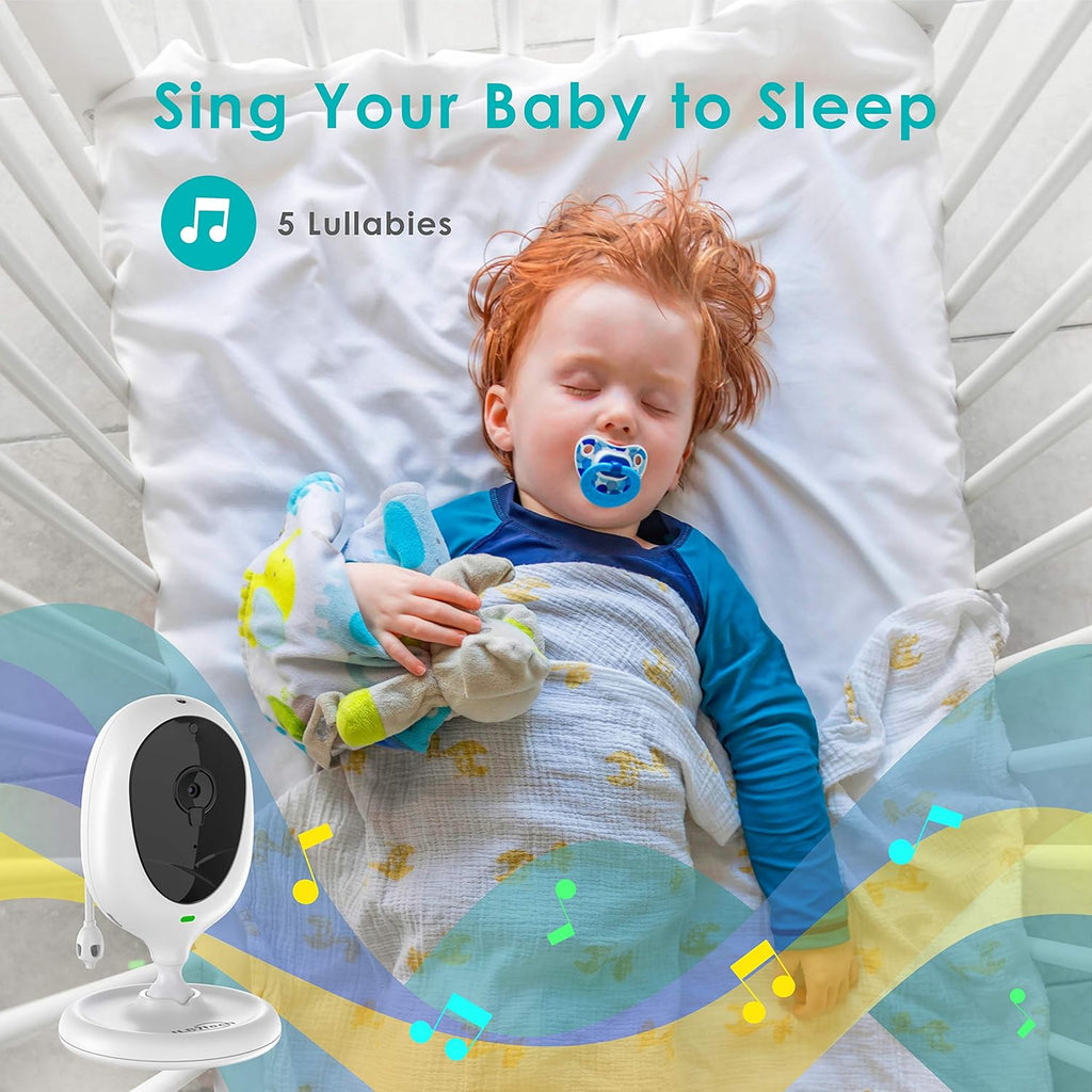 4.3 Split Screen Video Baby Monitor with 2 Cameras and Audio D2177