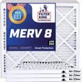 4 Pack MERV 8 Pleated HVAC Air Filter X32292