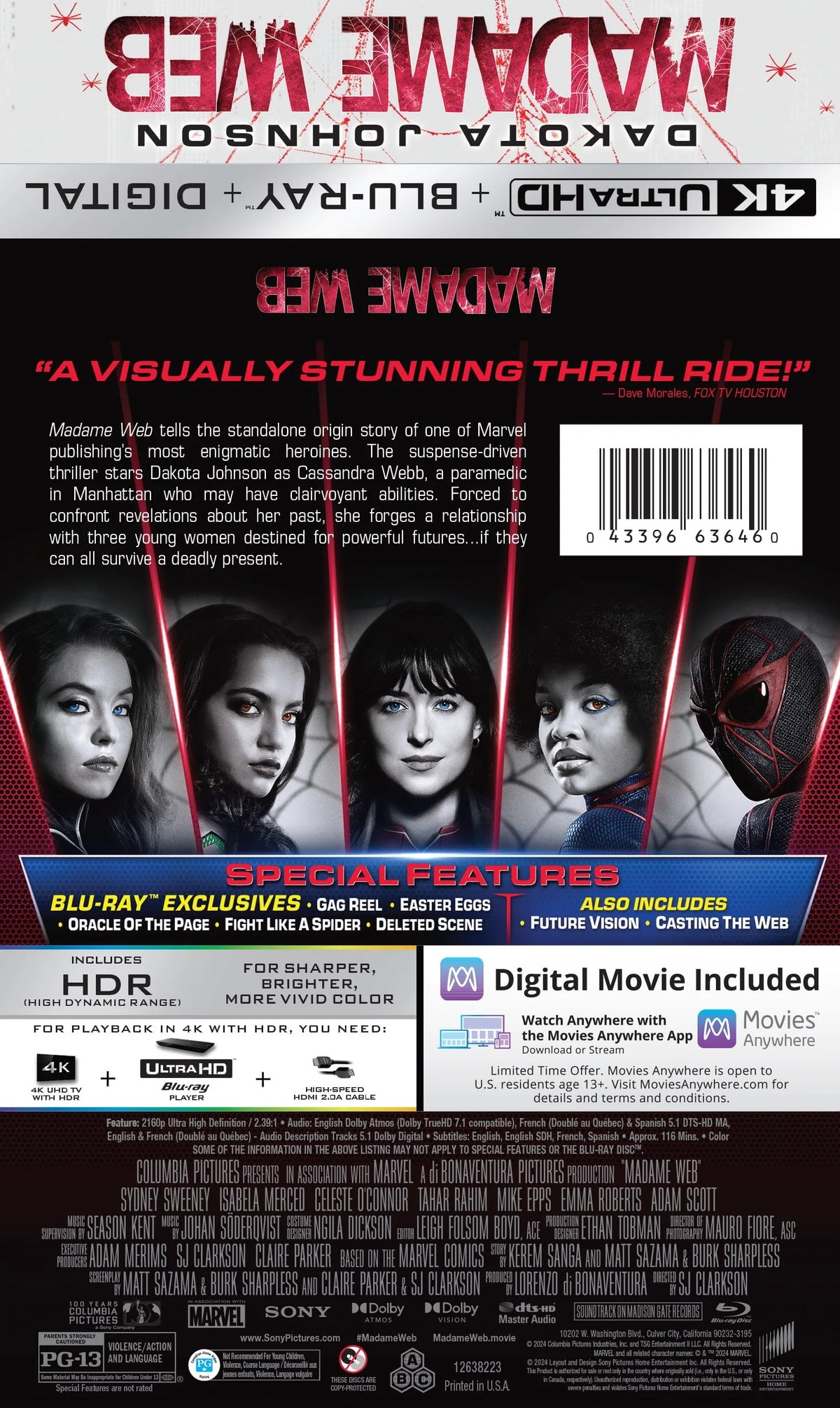 4K Ultra HD + Blu-Ray + Digital Copy F338900