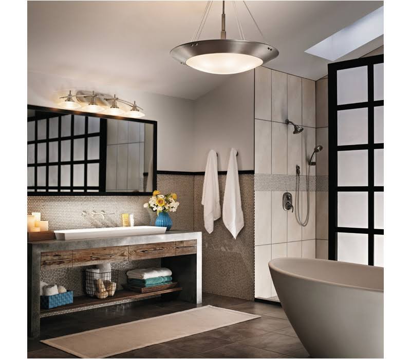Four Light Chrome Bath T4446