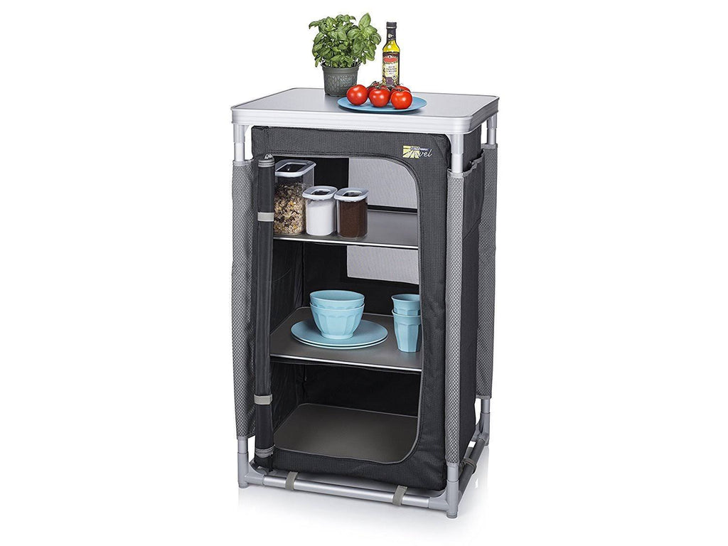 Travel Camping Cupboard with 4 Adjustable Feet and 3 Layers T92181