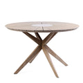 Eucalyptus Wood and Concrete Round Dining Table Z84328