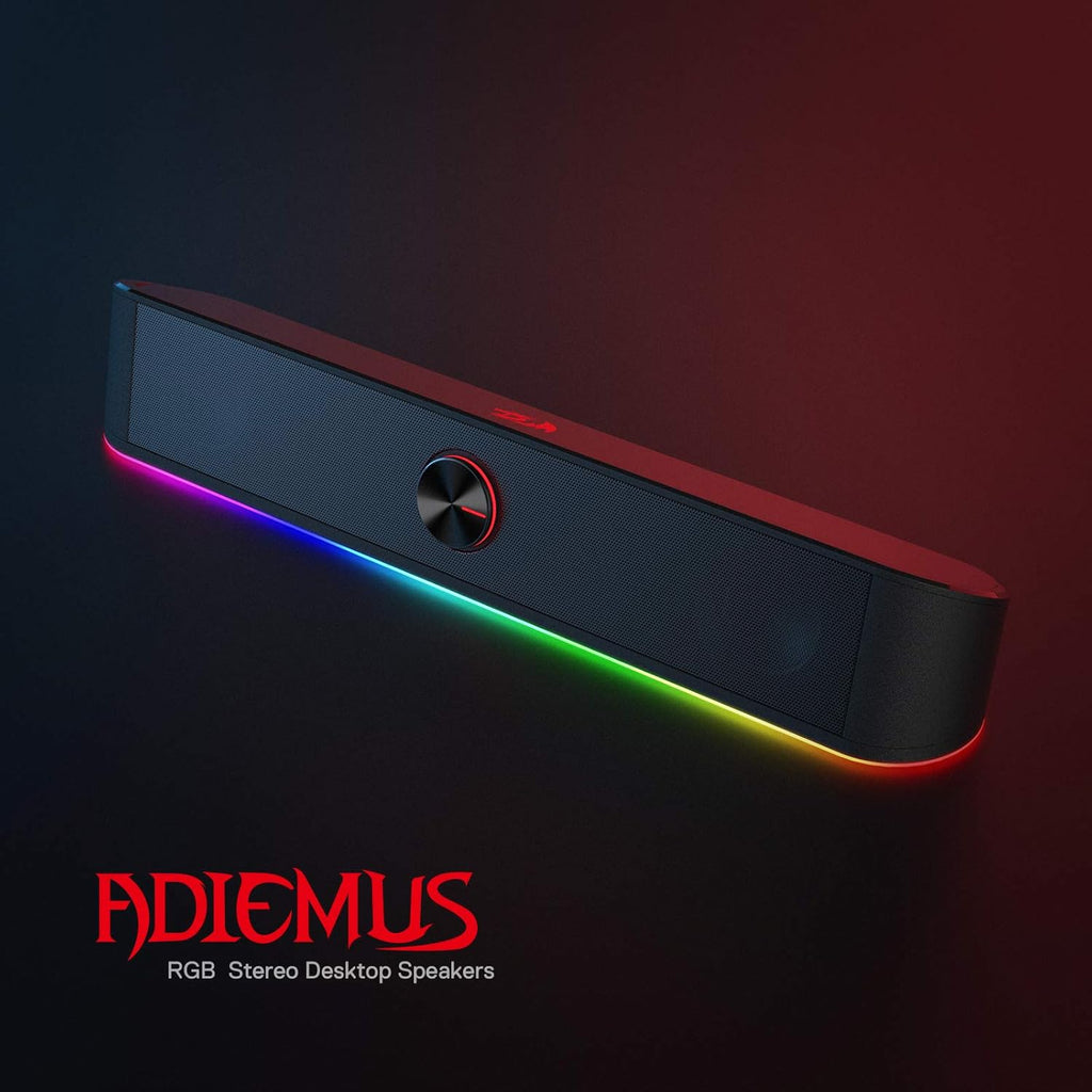 RGB Desktop Soundbar with Volume Knob V35050