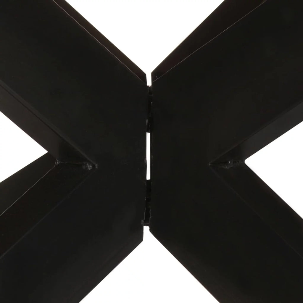 Round Rough Mango Wood Dining Table F1851