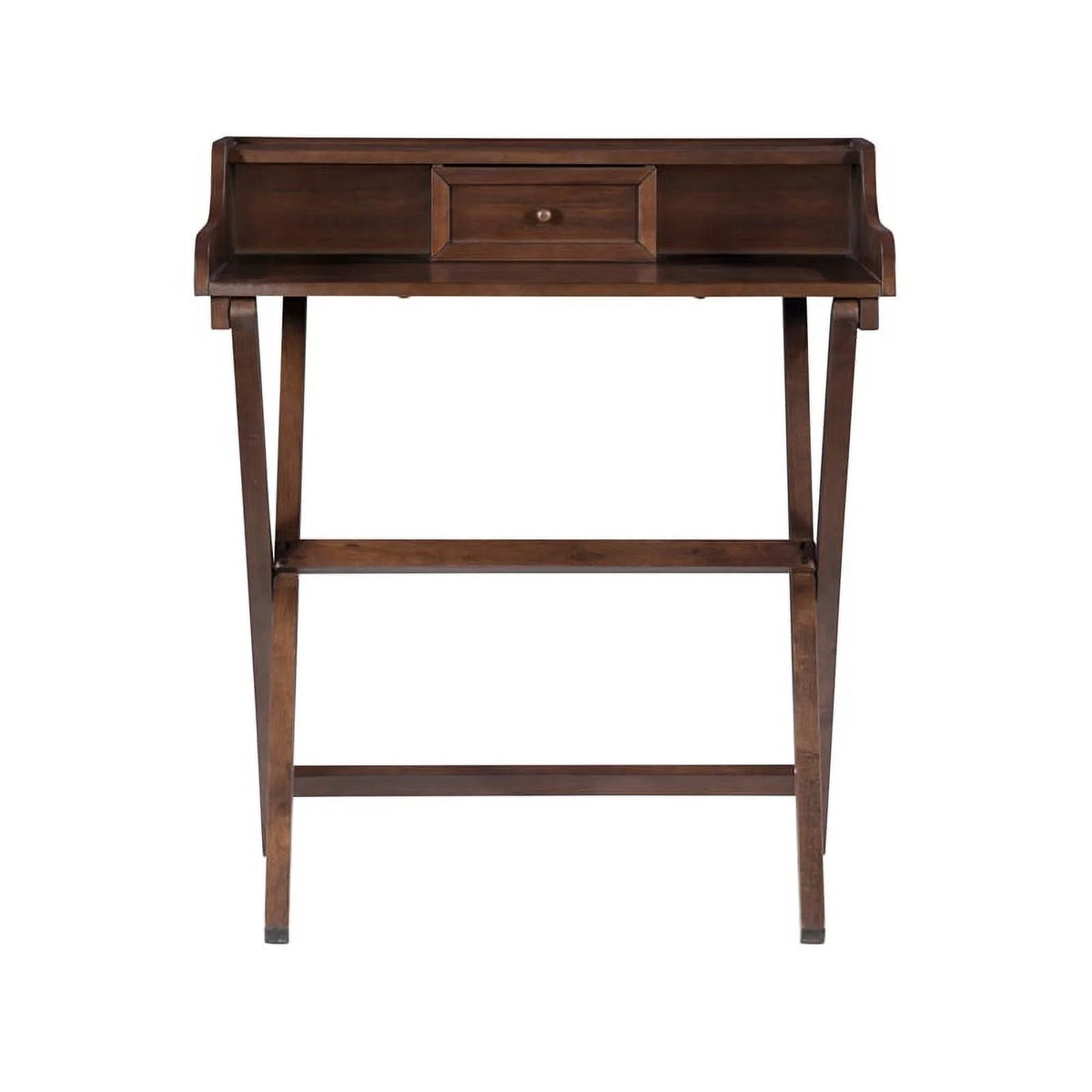Wood Folding Desk in Antique Walnut Brown A19649