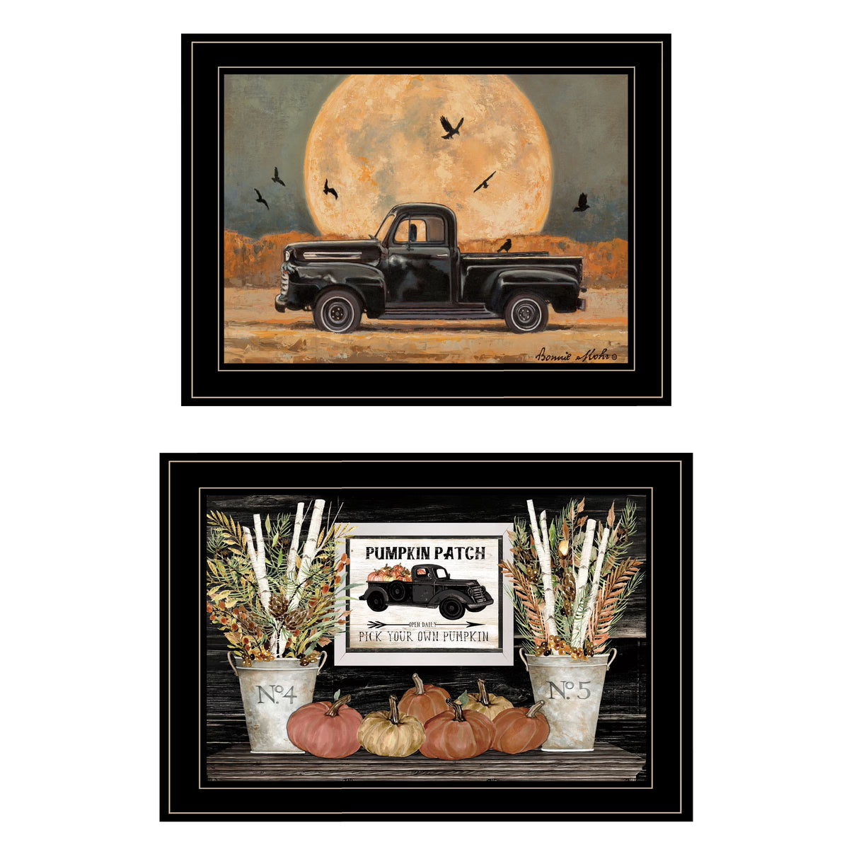 2-Piece Ready to Hang Framed Print, Black Frame N917709
