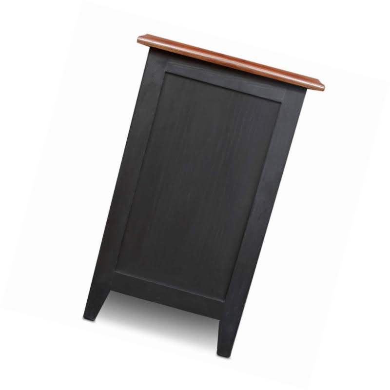 Slate Black Shaker Cabinet End Table X773