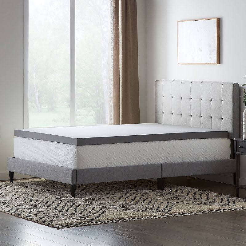 California King Bamboo Charcoal Memory Foam Topper L915