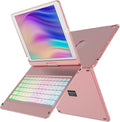 10 Color Backlit 360 Rotatable Keyboard Case V672258
