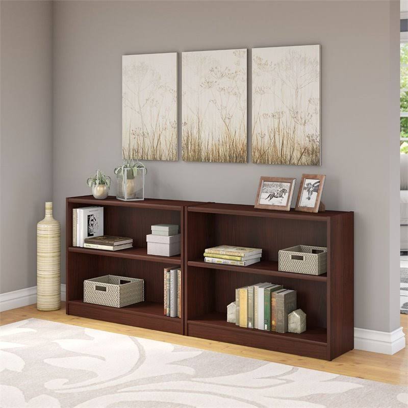 2 Shelf Bookcase in Vogue Cherry (Set of 2) I447