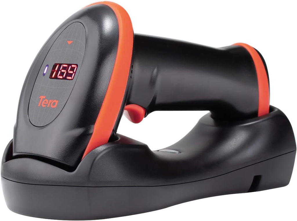 Pack of 2 Wireless 1D 2D QR Barcode Scanner with Cradle X283047
