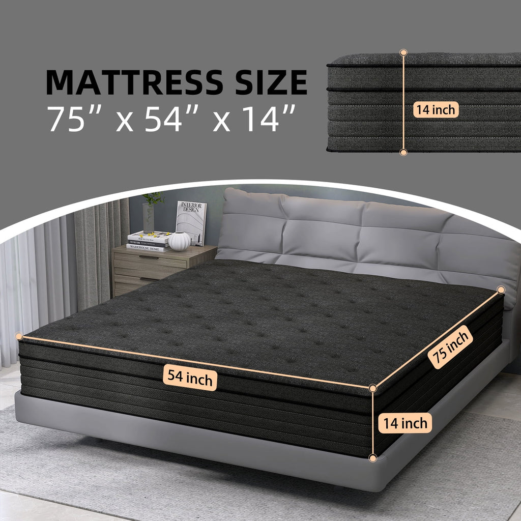 14 inch Full Medium Firm Hybrid Mattress K54999