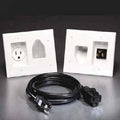 Recessed Pro-Power Kit with Straight Blade Inlet, White U864