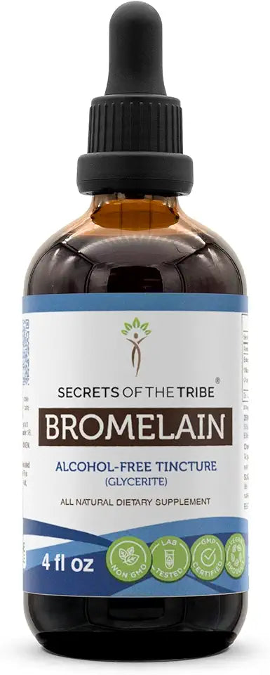 Alcohol-Free Bromelain Pineapple Extract 4 FL OZ C633