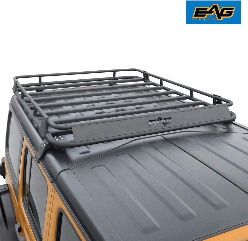 Black Steel Roof Cargo Basket Rack W479367