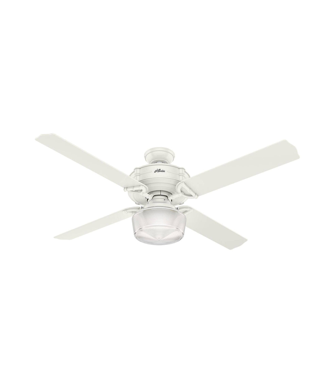 Fresh White Ceiling Fan with Light J282