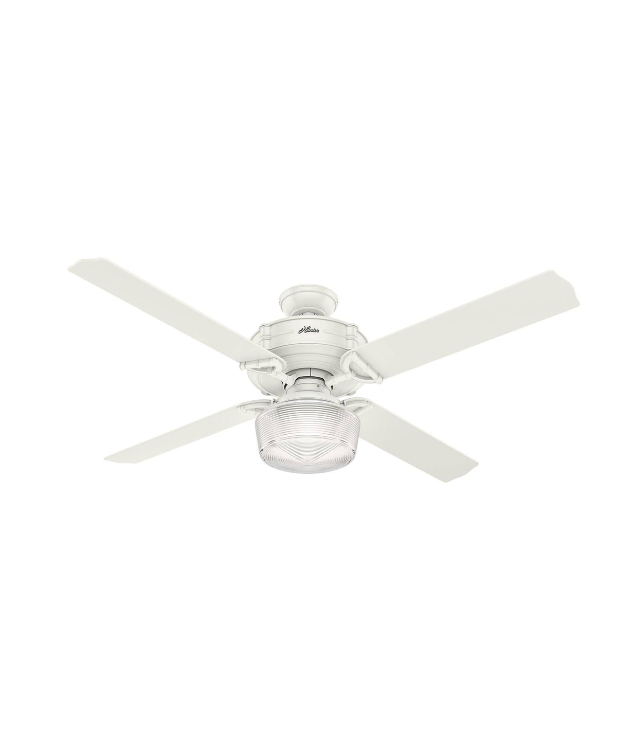 Fresh White Ceiling Fan with Light J282