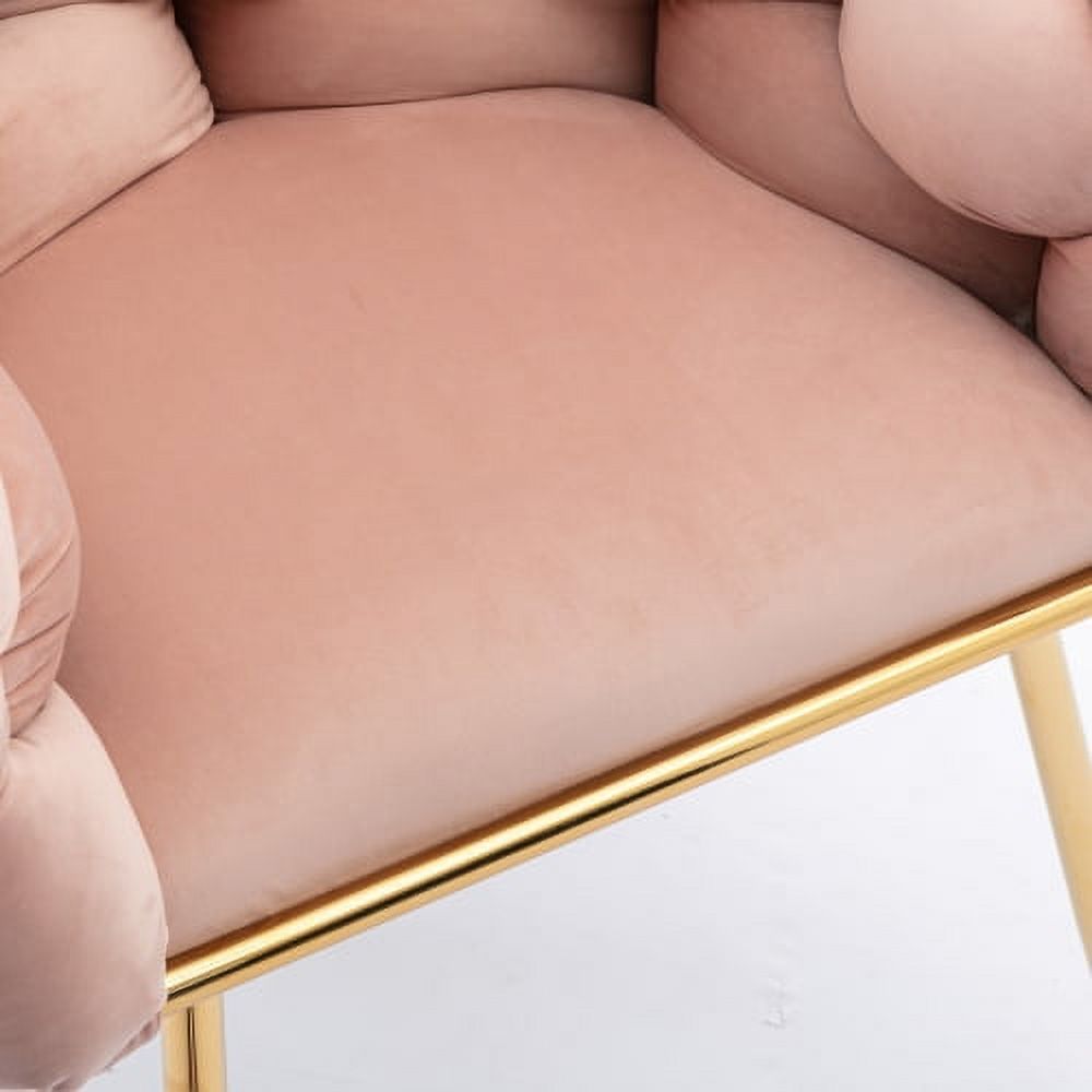 Pink Velvet Single Sofa Chair Set Of 2 Z212