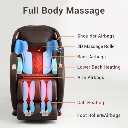 Zero Gravity SL Track Shiatsu Massage Recliner Chair with Heat L750