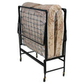 Rollaway Bed with Poly Fiber Mattress, Black/Brown L523