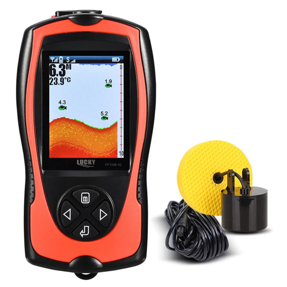 Portable Fish Finder 100M/300FT Depth Fish Alarm Wired Fish Detector N4259