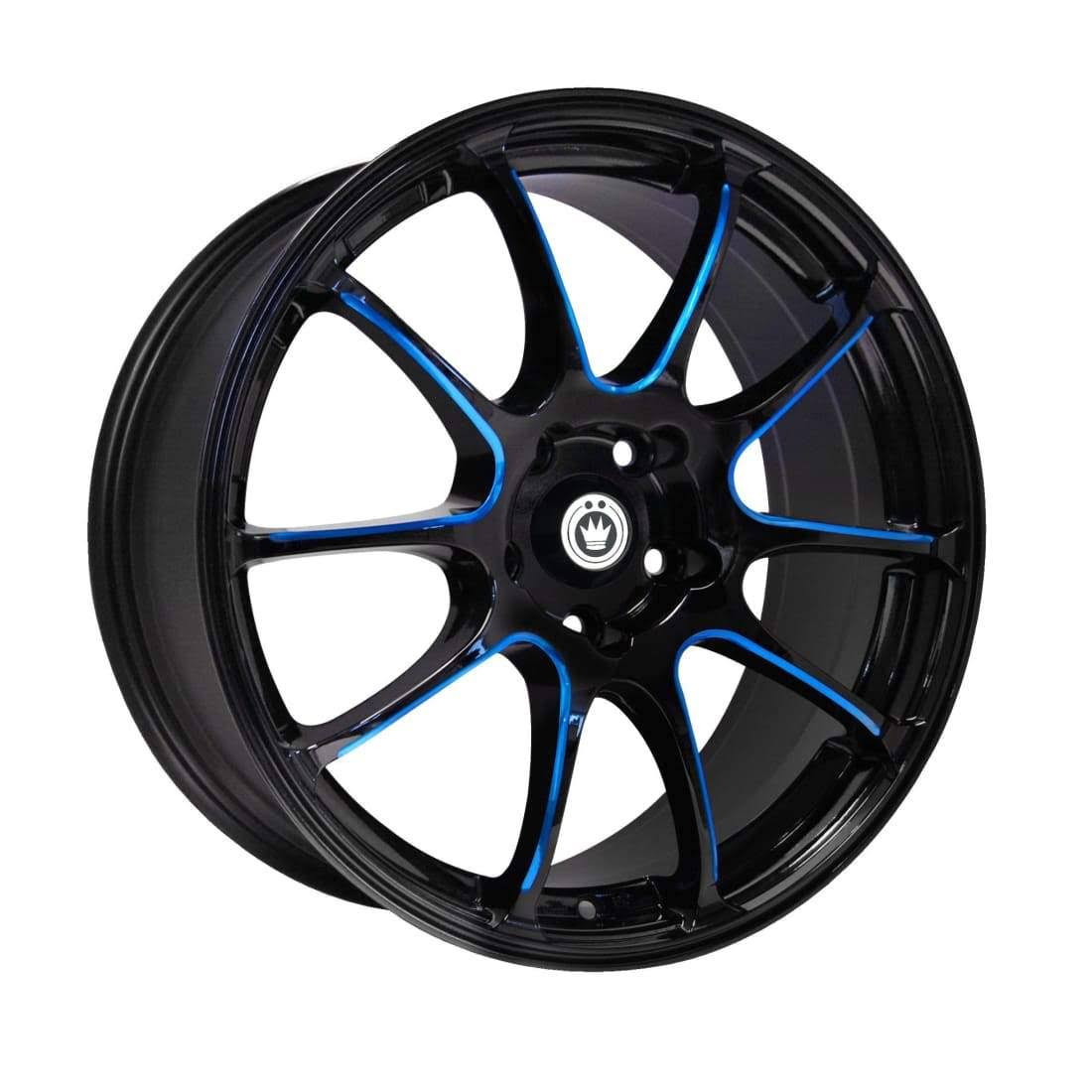 18x8 5x114.3 ET45 Black Rims I14120