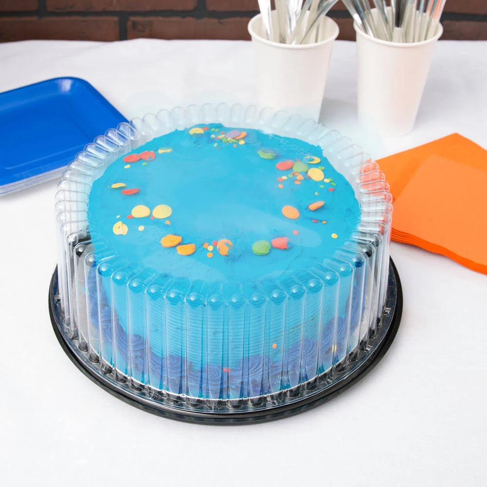 9x22 1-2 Layer Cake Display Container with Clear Dome Lid - 80/Case X39495