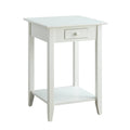 White End Table with Drawer/Shelf Z45055