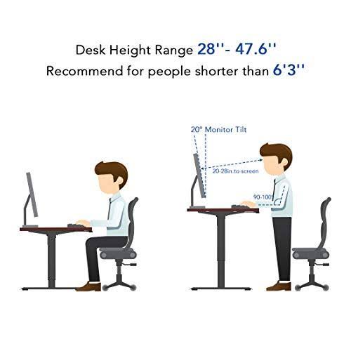 Large Electric Stand Up Desk 55 x 28 Inches H477
