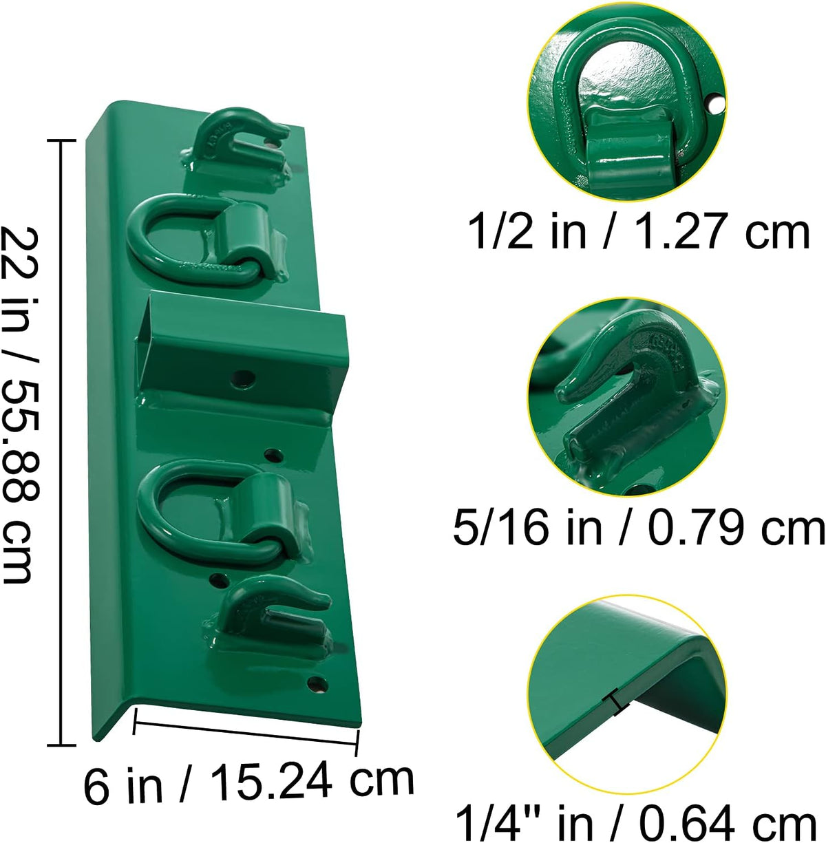 1/4" G70 Forged Bolt on Grab Hooks with 1/2" Shackles F2484
