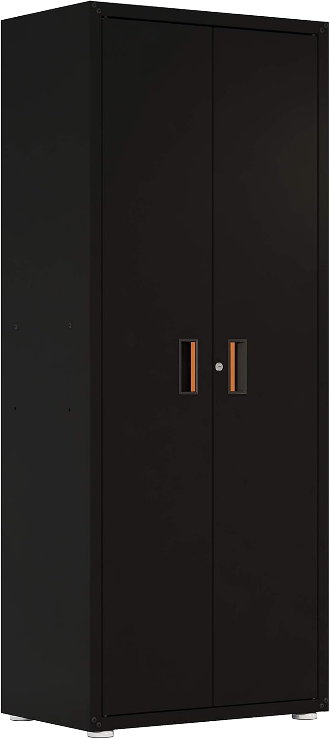 Black Steel Tall Cabinet M1776