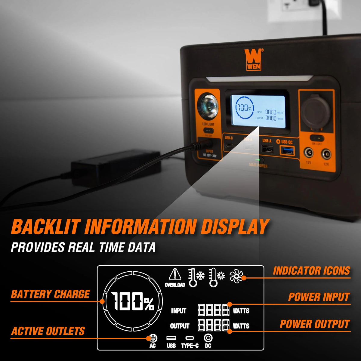 300-Watt Lithium-Ion Power Station and Inverter Generator F807975