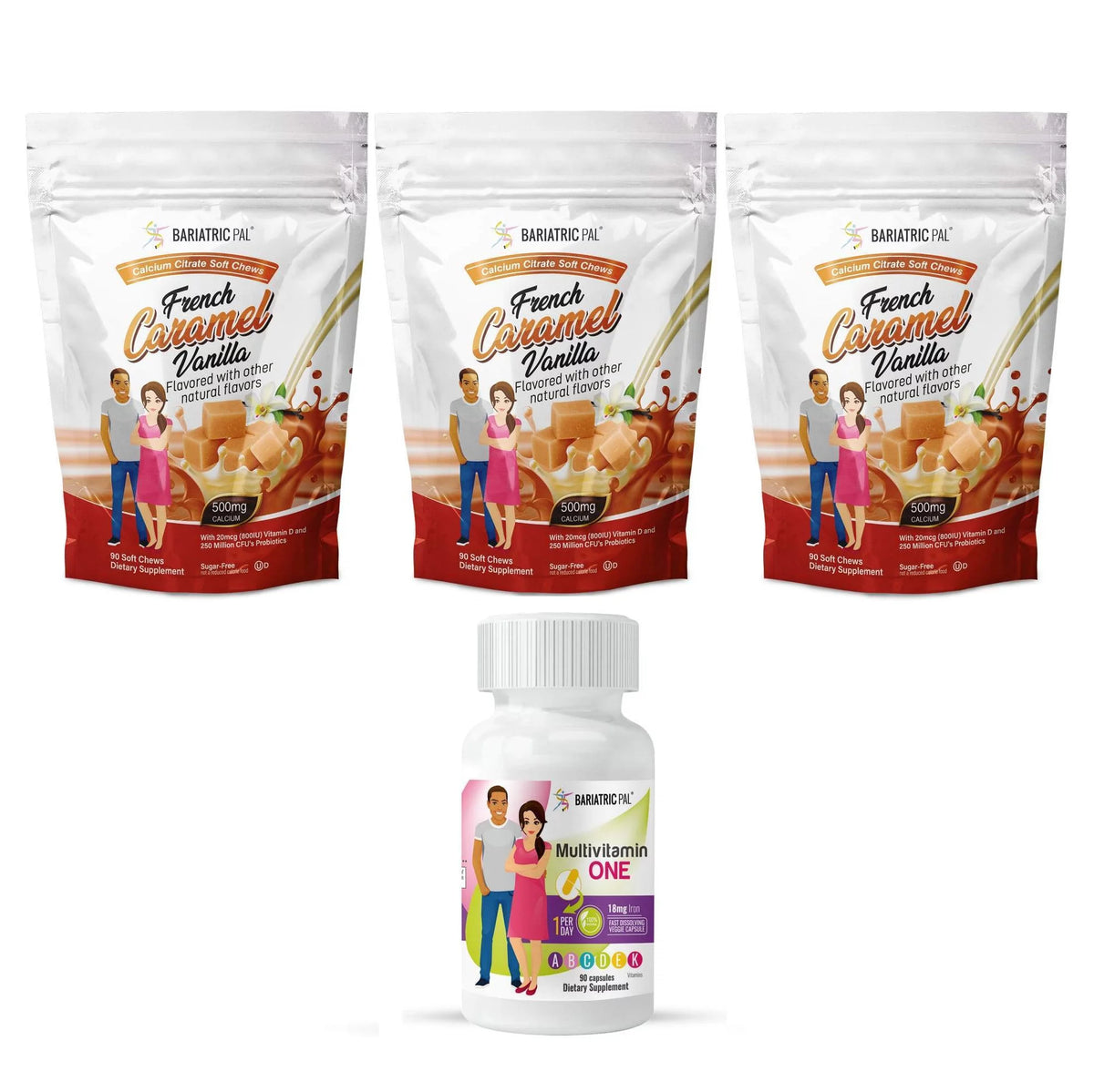 Capsules 3-Month Supply Multivitamin with Iron Calcium Citrate Soft Chews N520302