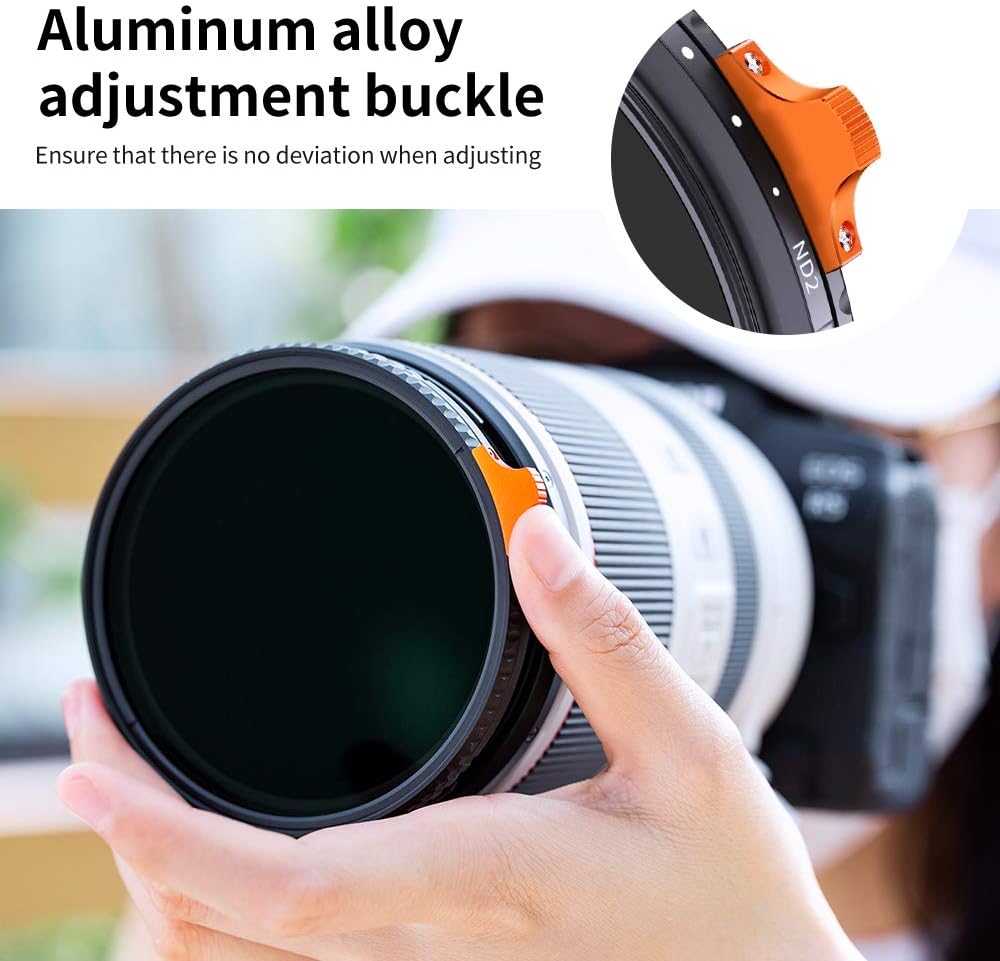 82mm Variable ND Filter ND2-ND400 with Multi-Layer Coatings Y2024