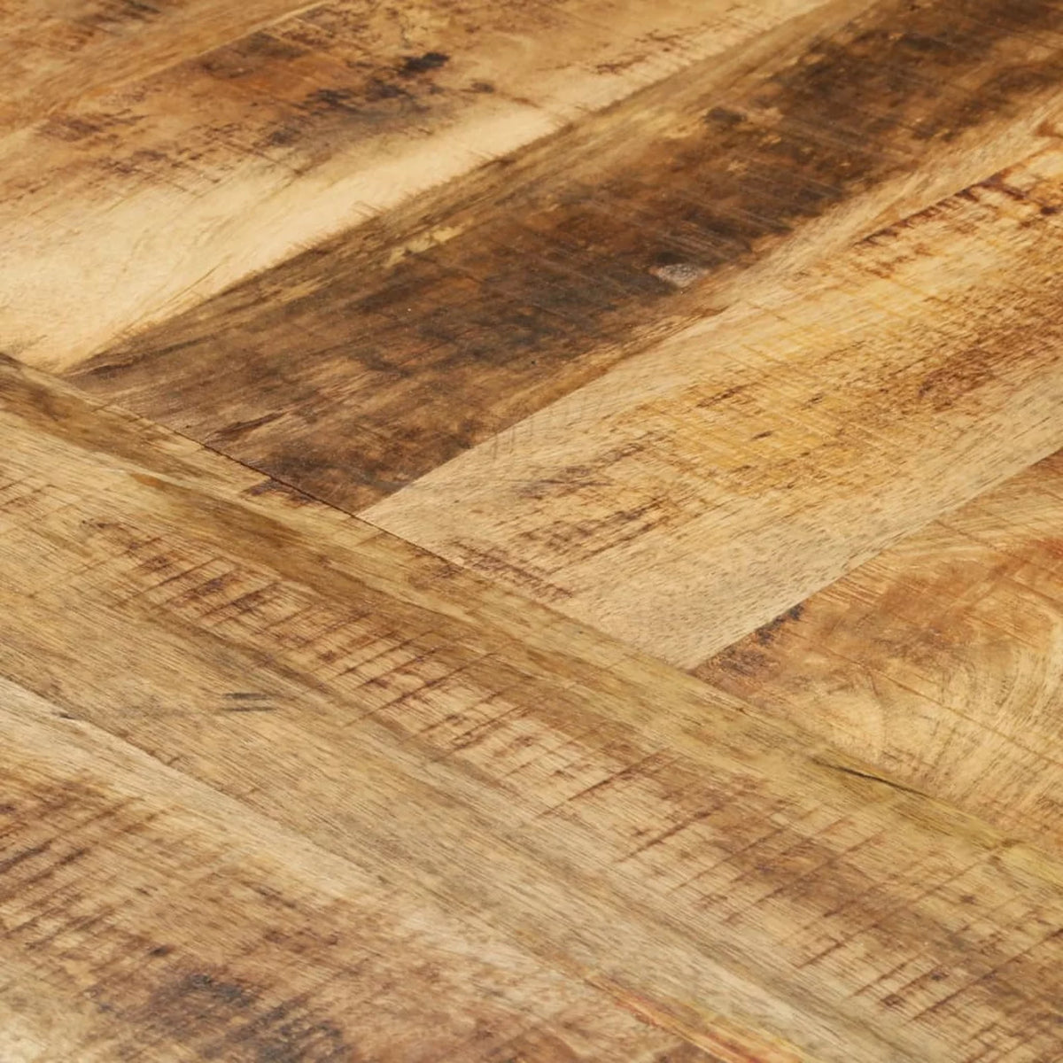 Round Rough Mango Wood Dining Table F1851