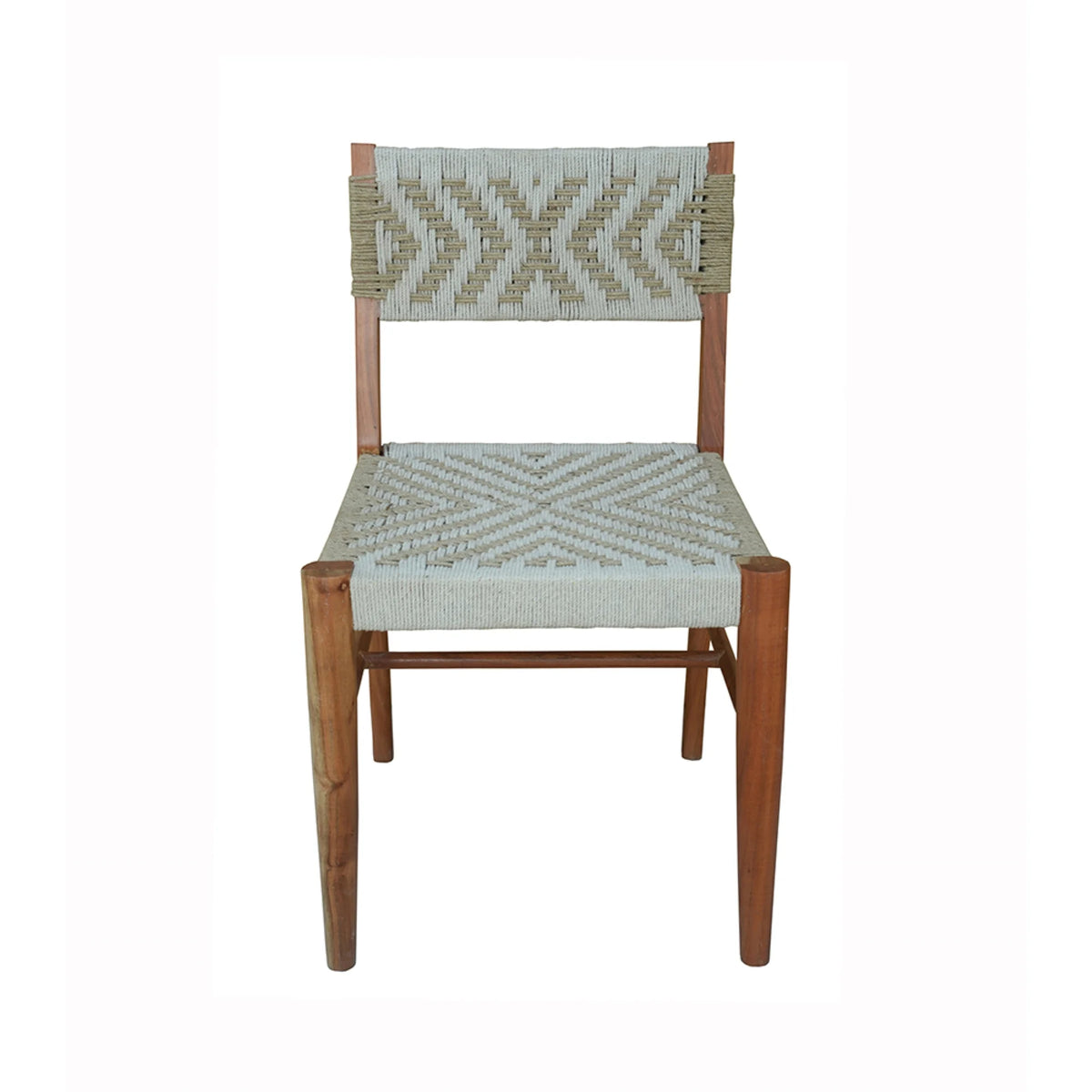 Gray and Brown Weaving Chair W396