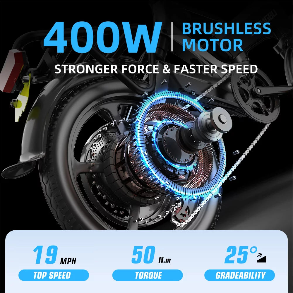 Folding Electric Bike 400W 48V 12.8AH B71376
